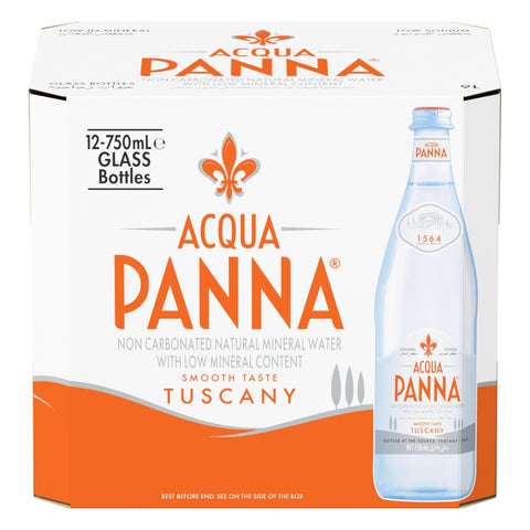 ACQUA PANNA 750ML GLASS (12 in a pack)