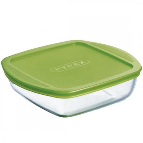 PYREX SQUARE DISH WITH PLASTIC LID - 2 sizes available